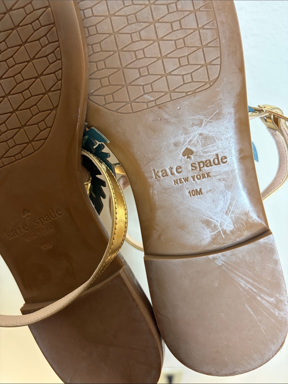 Kate Spade | Women’s Solana Palm Tree Sandals Size 10 - Picture 6 of 6